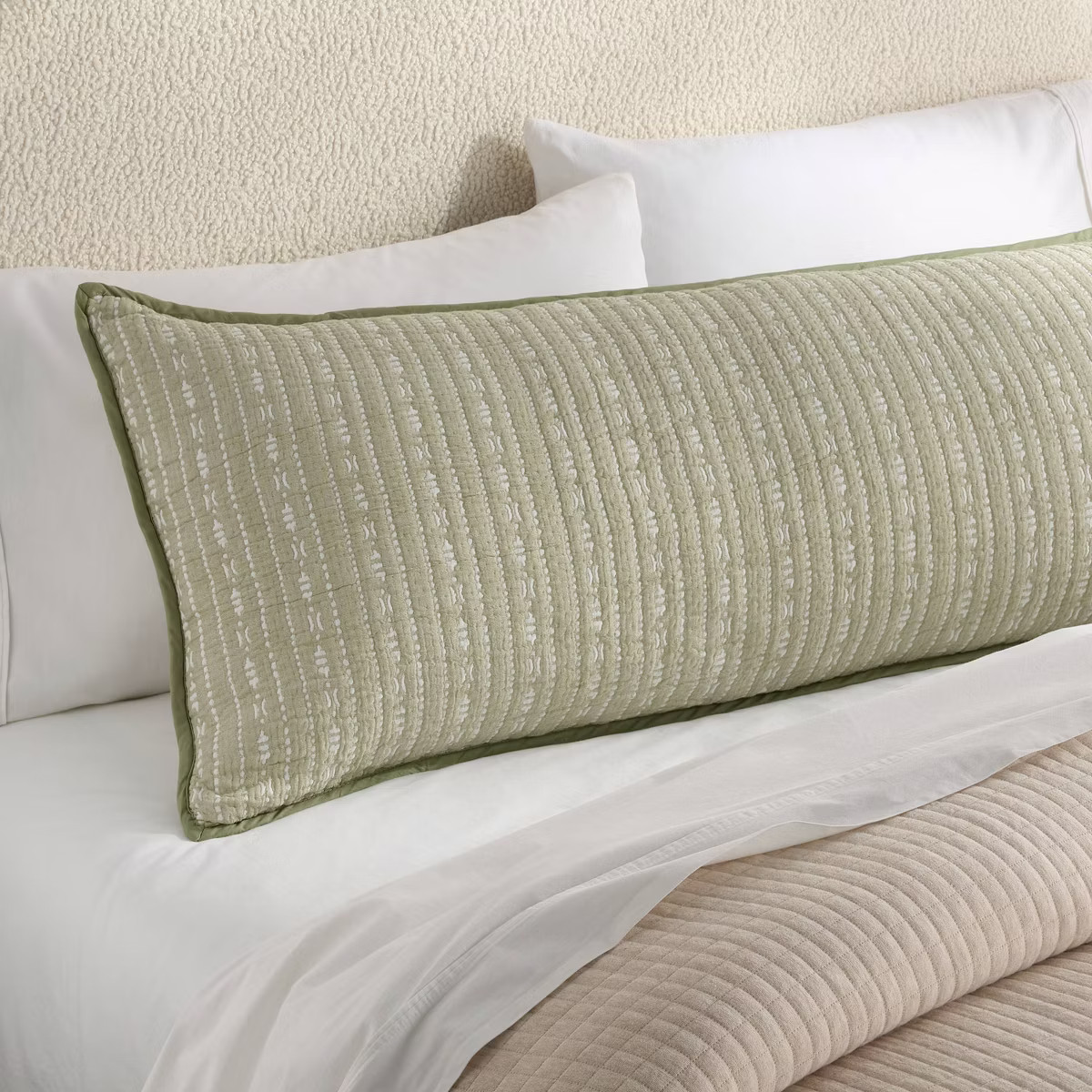 300 Thread Count Reversible Matelassé Body Pillow Cover - Threshold™ | Target