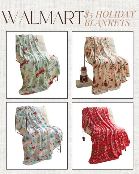 The cutest holiday blankets from Walmart for literally $5! 

#LTKstyletip #LTKfamily #LTKHoliday