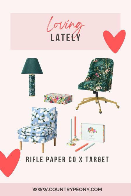 I LOVE Rifle Paper Co! Have you seen the new Rifle Paper Co collection at Target? Several of the items have already sold out, but I have linked some of my favorites here for you: 

#LTKMostLoved #LTKhome #LTKSpringSale