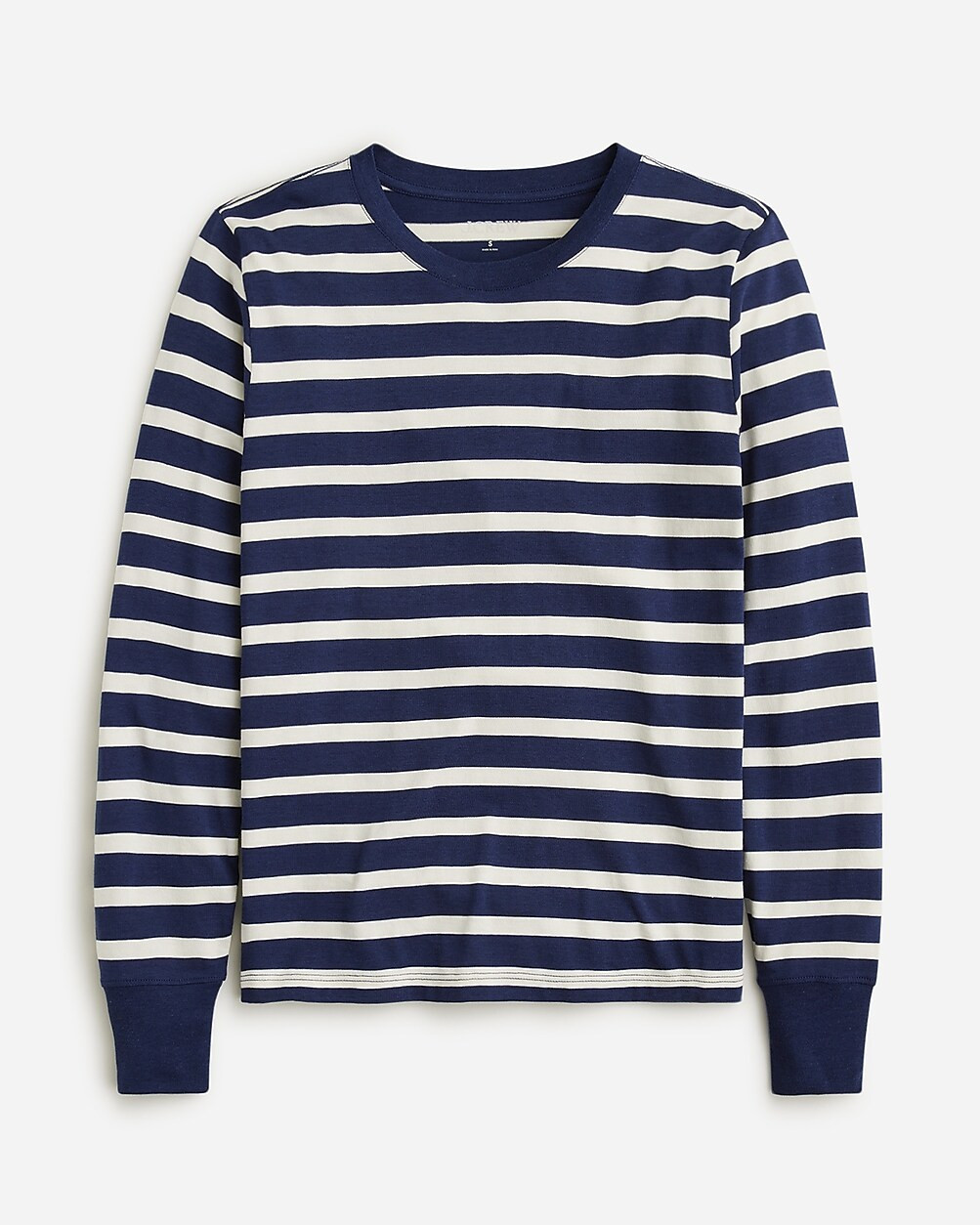 Premium jersey long-sleeve crewneck T-shirt in stripe | J. Crew US