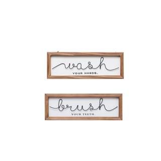 Assorted 16" Script Bathroom Wall Sign by Ashland® | Michaels Stores