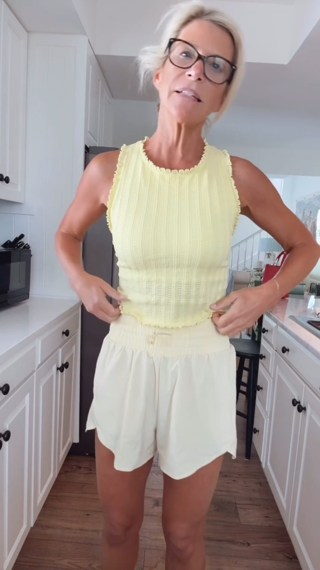 I always reach for high-neck tops, and this one from Target is such a great find! The ribbed texture gives it a polished look, and I paired it with these easy pull-on shorts for an effortless summer outfit. I sized up two sizes in the top for a more comfortable fit.

👩‍💻 LTK PRO TIPS
❤️ Heart = Support my posts ;-)
🔖 Save = Get sale & restock alerts for the things you love!
📋 Lists = Keep favorites organized (List ideas: Christmas, Birthdays, and Vacations!)
📲 Share = Send lists and products to a friend (or your daughters like me).
💬 Comment = Ask me anything, and I’ll answer. ;-)

#LTKootd #LTKOver40 #LTKSeasonal