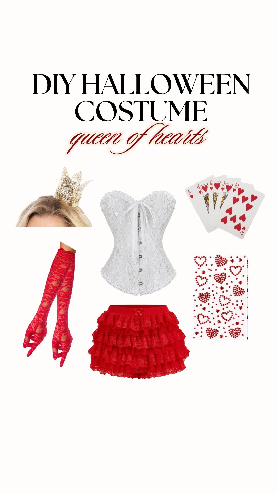 Queen of Hearts Halloween Costume ❤️ make this easy DIY Halloween costume (plus a fun wand!) tutorial is on my YouTube 🫶🏼

#LTKU #LTKHalloween #LTKSeasonal