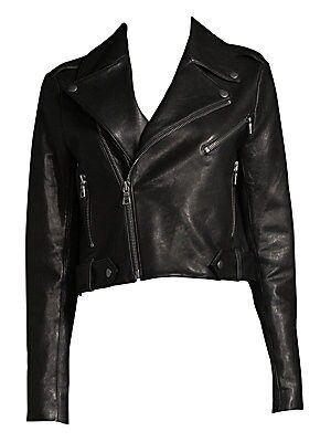 Cody Leather Crop Jacket | Saks Fifth Avenue