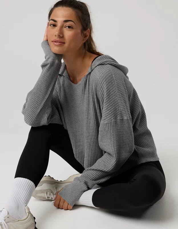 OFFLINE By Aerie Wow! Waffle Hoodie | Aerie