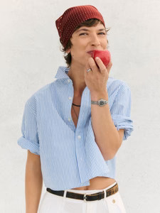 Mainstay Cotton Cut-Off Short Sleeve Button Down | Buck Mason