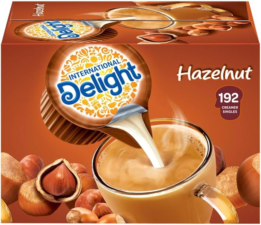 Generic Coffee Creamer Singles 192 ct (1 box (192ct), Hazelnut) | Amazon (US)