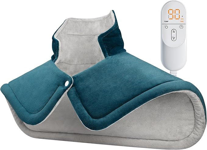 Heating Pad for Neck Shoulders Back Pain Relief, Christmas Gifts for Mon Dad, Heated Pad Neck Wra... | Amazon (US)