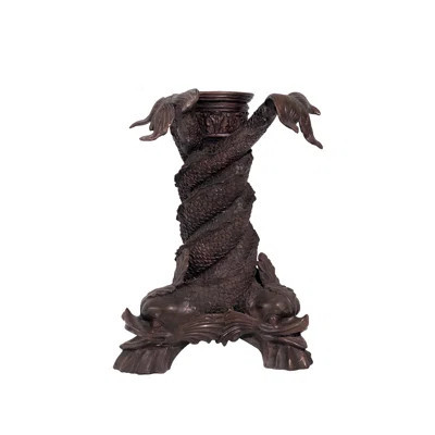 Bronze Three Fish Table Base Sculpture | Wayfair North America