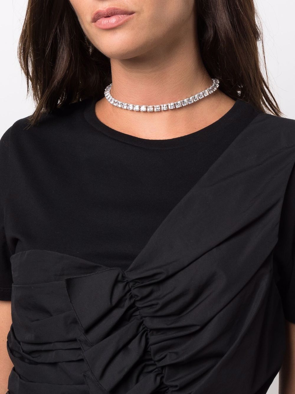 Millenia square Swarovski embellished necklace | Farfetch (US)