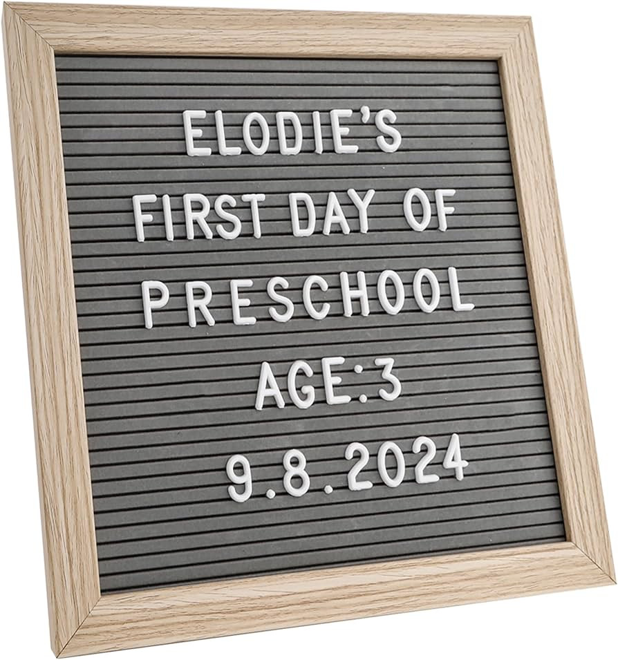C CRYSTAL LEMON Felt Letter Board 10x10 Inch – 336 Letters, Numbers & Symbols – Gray Message ... | Amazon (US)