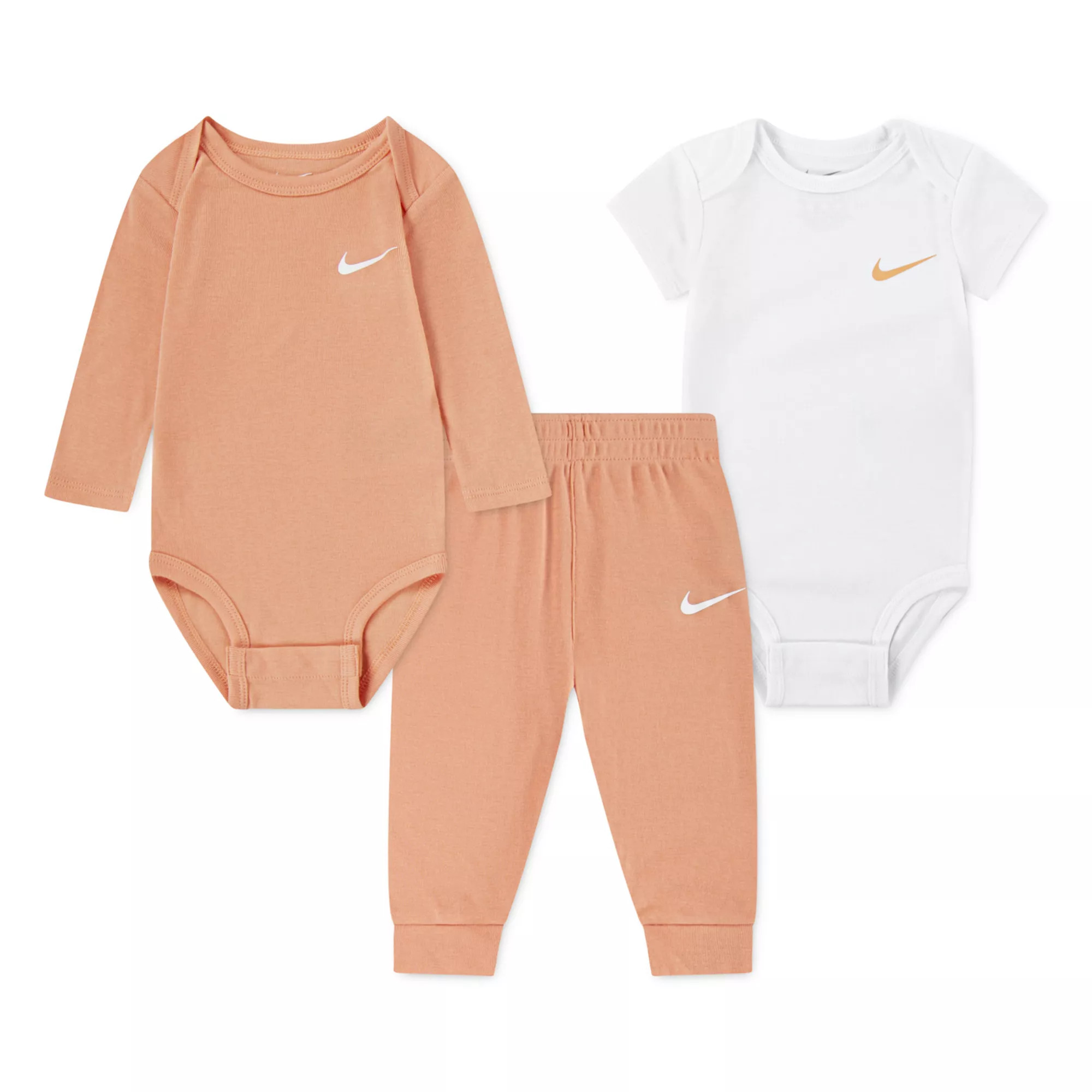 Newborn Baby Nike Essentials Bodysuits & Pants 3-Piece Set | Kohl's