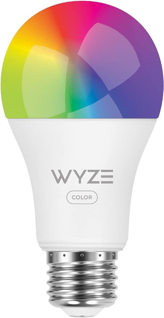 Wyze Bulb Color, 1100 Lumen WiFi RGB and Tunable White A19 Smart Bulb, Works with Alexa and Googl... | Amazon (US)