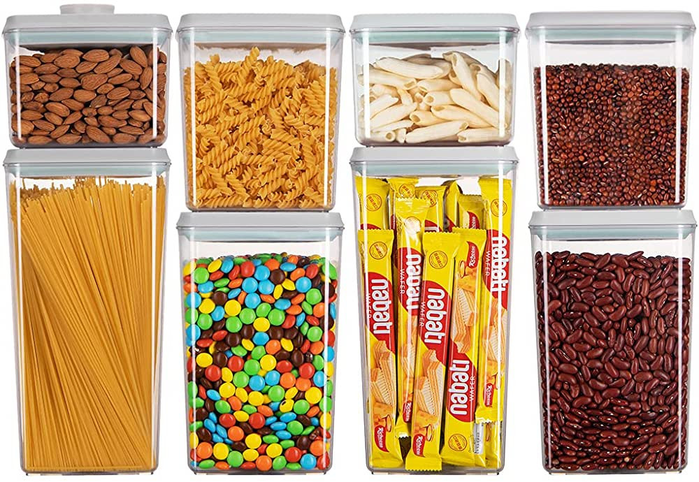 Food Storage Containers, Pop Airtight Food Storage Containers with Lids for Kitchen Pantry Organi... | Amazon (US)