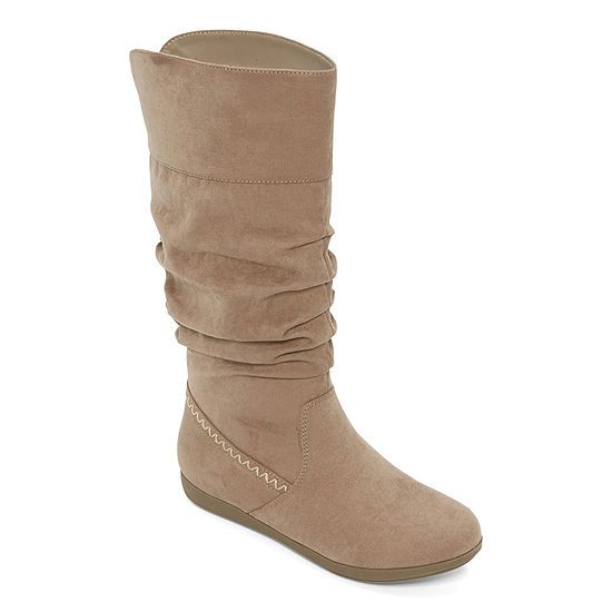 St. John's Bay Womens Karaoke Slouch Boots Flat Heel | JCPenney