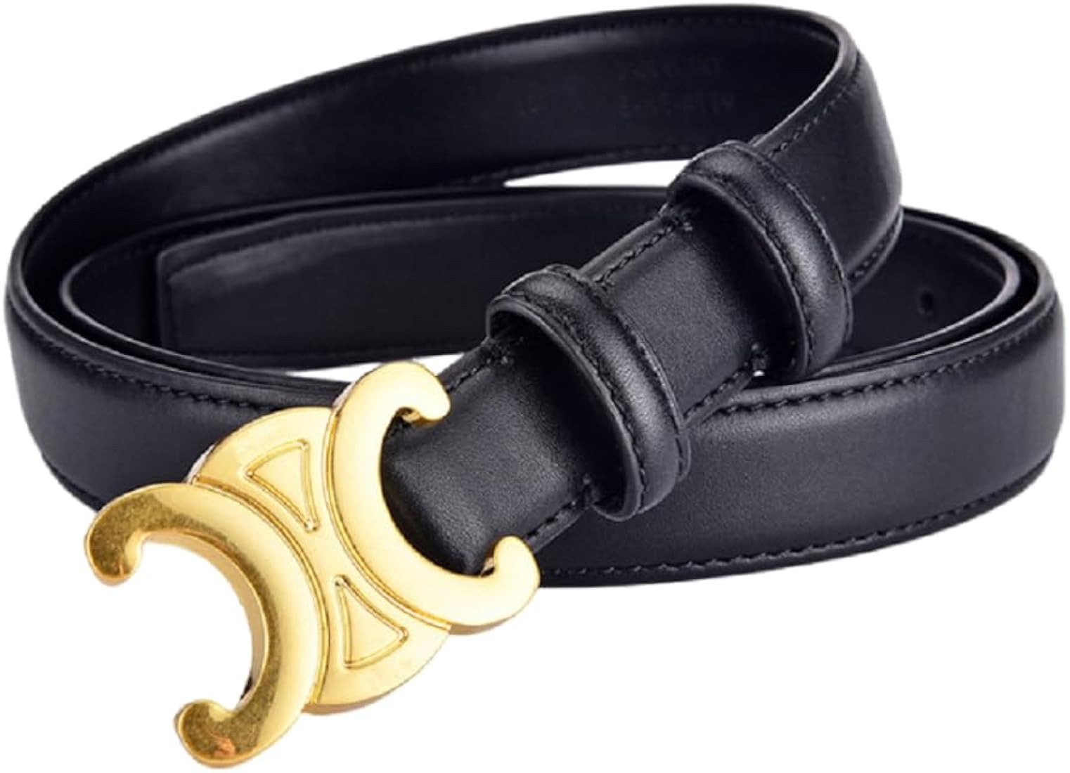 Stylish Women's Adjustable Leather Waist Belt - Versatile Accessory for Denim Dresses with a Slim... | Amazon (US)