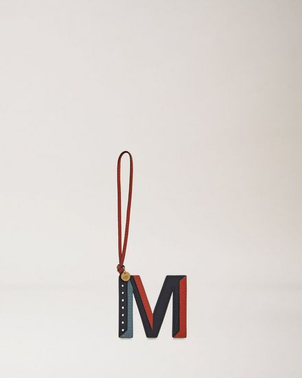 Tri-Colour Leather Keyring - M | MULBERRY