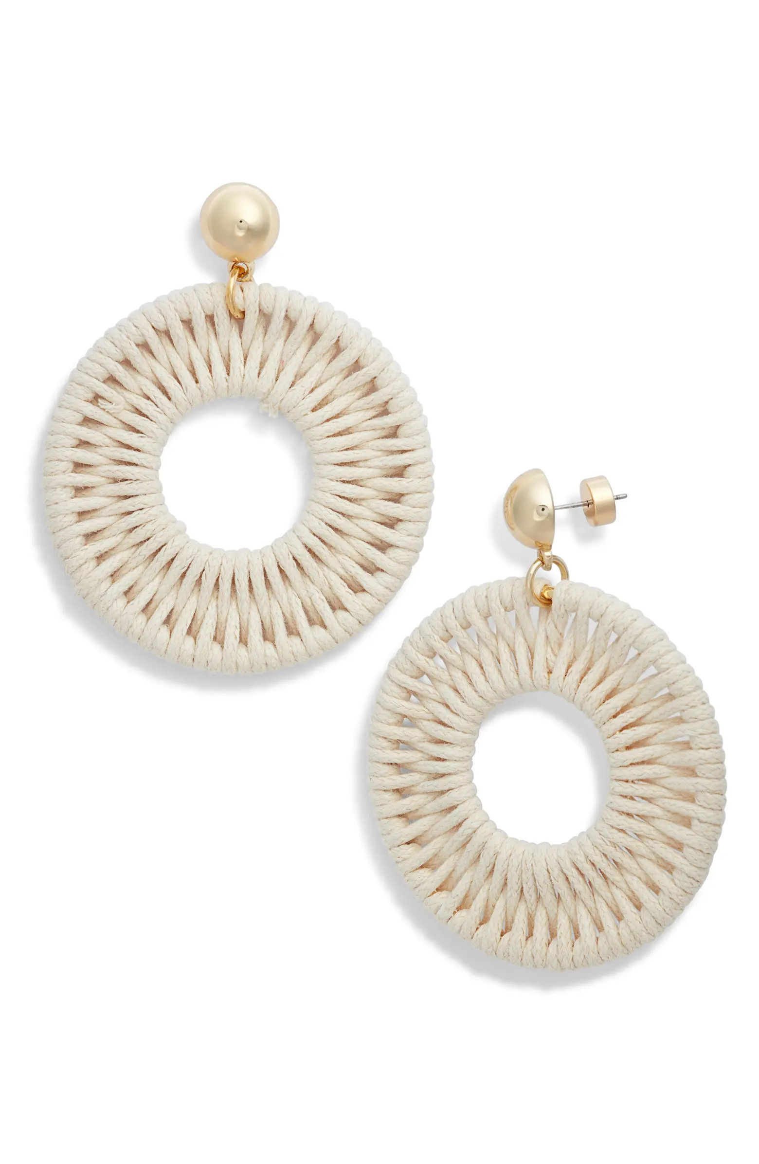 Nordstrom Cord Wrapped Statement Drop Earrings | Nordstrom | Nordstrom