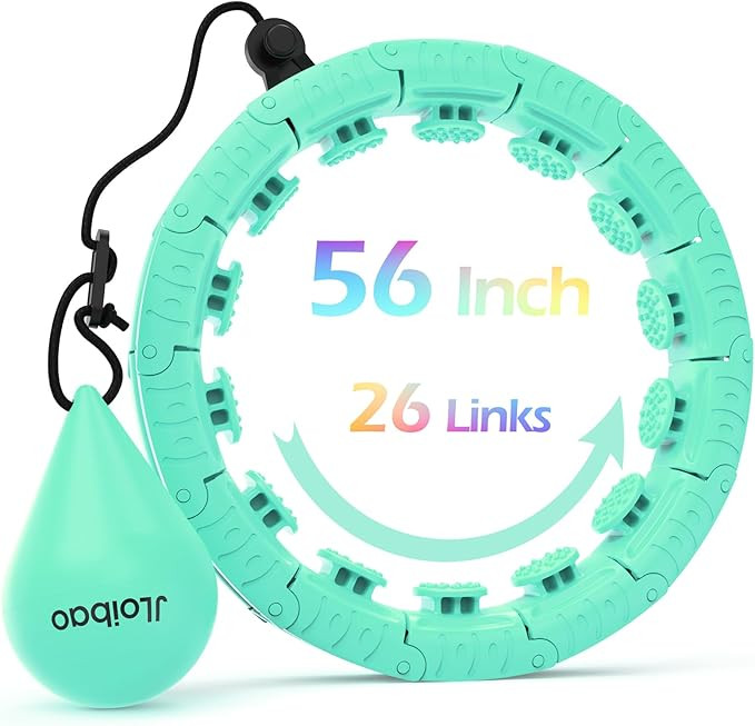 Weighted Hula Circle with 26 Links(56 Inch) for Adults Weight Loss, Infinity Fitness Hoop Plus Si... | Amazon (US)