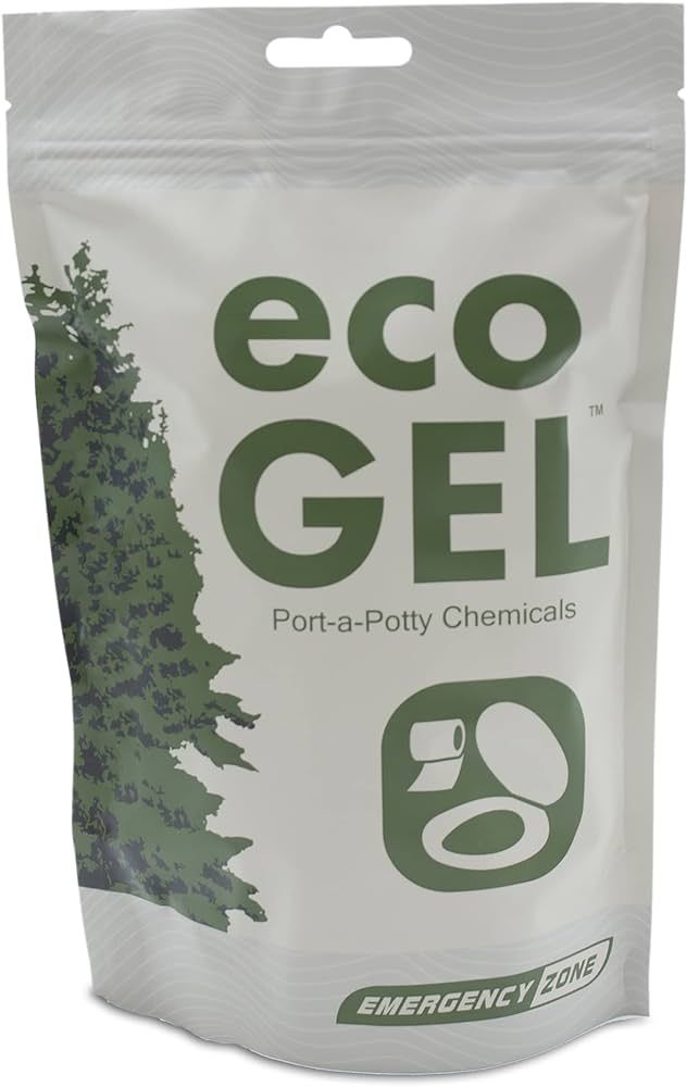 Emergency Zone Eco Gel Port-a-Potty Chemicals - Liquid Waste Gelling and Deodorizing Powder | Amazon (US)