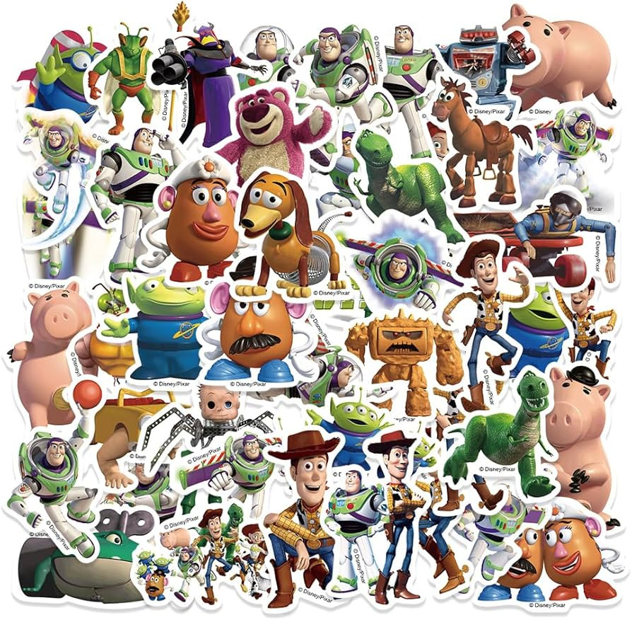 50pcs Toy Cartoon Story Stickers,Vinyl Waterproof Decal for Water Bottle Laptop Sticker for DIY D... | Amazon (US)