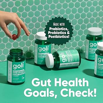 Goli Nutritional Supplement, Pre+Post+Probiotics Gummy - 180 Count - World's First 3-in-1 Gluten-... | Amazon (US)