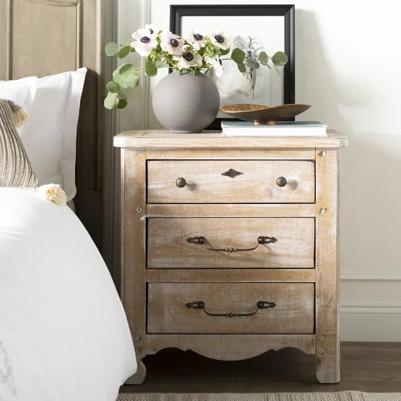 Lyra 3 Drawer Nightstand | Wayfair North America