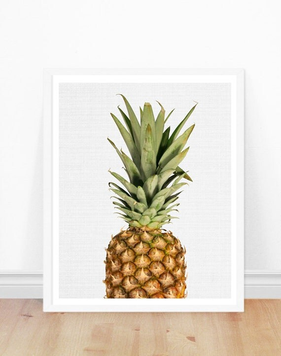 Pineapple Print - Kitchen Art Print - Pineapple Photograph - Modern Kitchen Decor Minimalist Art Fru | Etsy (US)