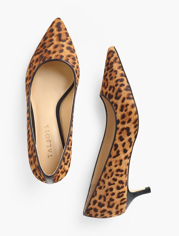 Sylvie Kitten Heel Pumps - Calf Hair | Talbots
