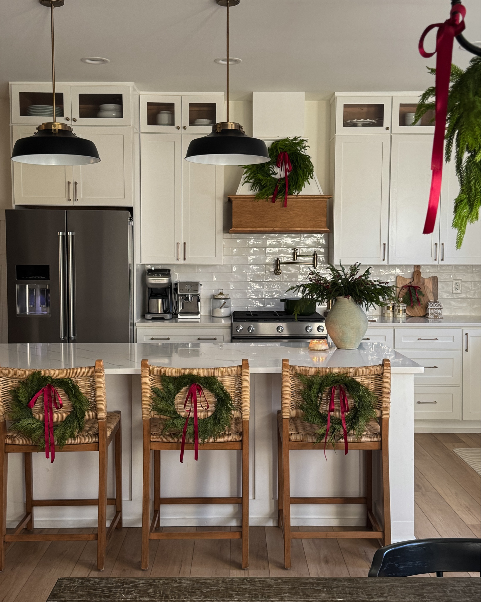 Here are some Black Friday sales on things I own and love in my home.

My wreath on my vent hood is 40% off. My favorite cutting board is also on sale. My dining room chairs (both styles), my dining room + bedroom rug, my dining room chandelier, my console table, mirror and lamp, my bathroom faucet, my slim tree, arm chairs and black cabinets. 

#LTKSaleAlert #LTKHoliday #LTKCyberWeek