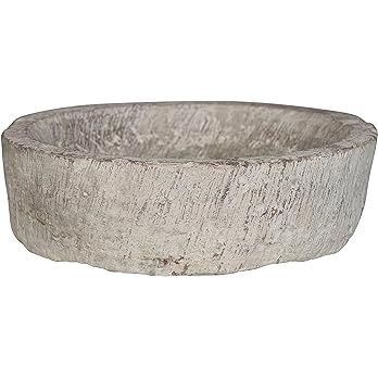 Creative Co-Op Vintage Reproduction Stone Home Design, Distressed Grey Decorative Bowl, Natural | Amazon (US)