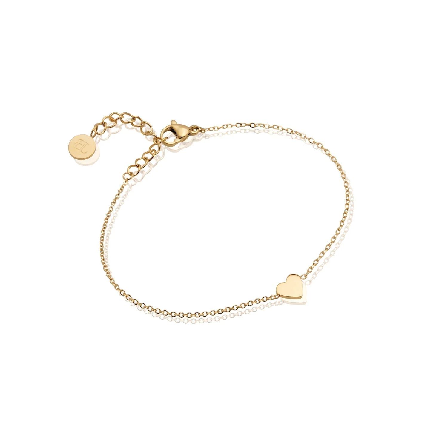 Mini Heart Bracelet (Gold) | Abbott Lyon
