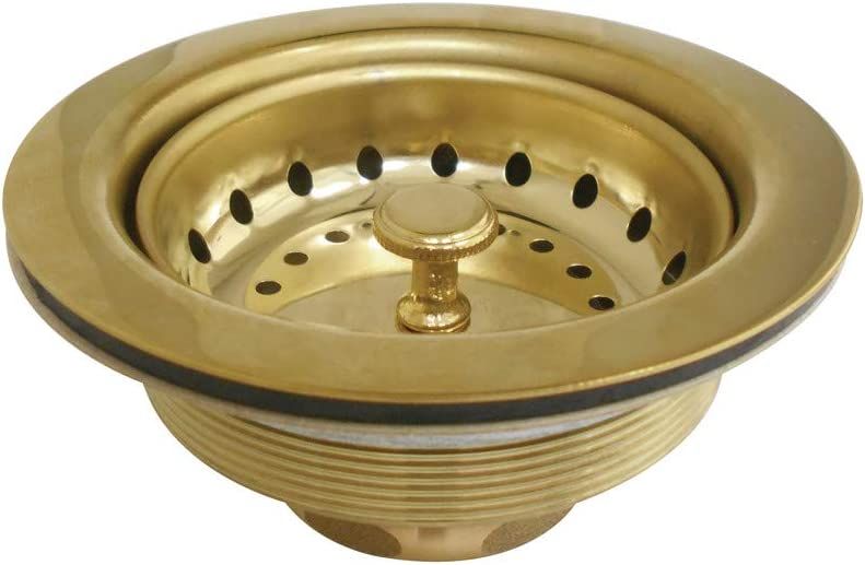 Kingston Brass K111BPB Tacoma Kitchen Sink Basket Strainer, Polished Brass | Amazon (US)