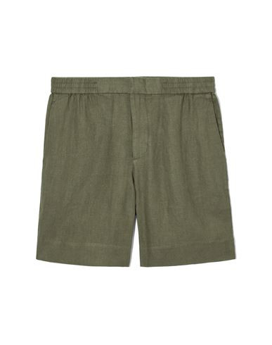 Cos Man Shorts & Bermuda Shorts Military green Size 28 Linen | YOOX (US)