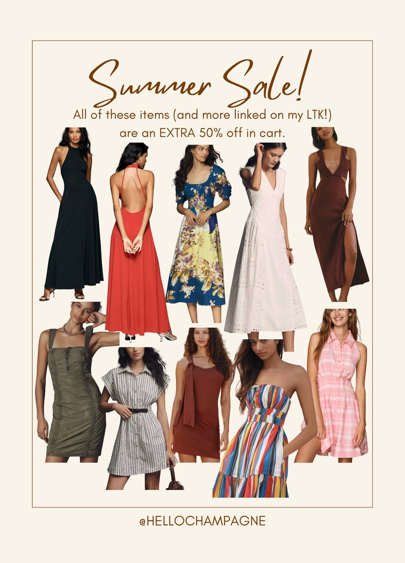 Summer dresses (and more!) on sale with an EXTRA 50% off in cart! 💫

#LTKSaleAlert #LTKWedding #LTKWorkwear