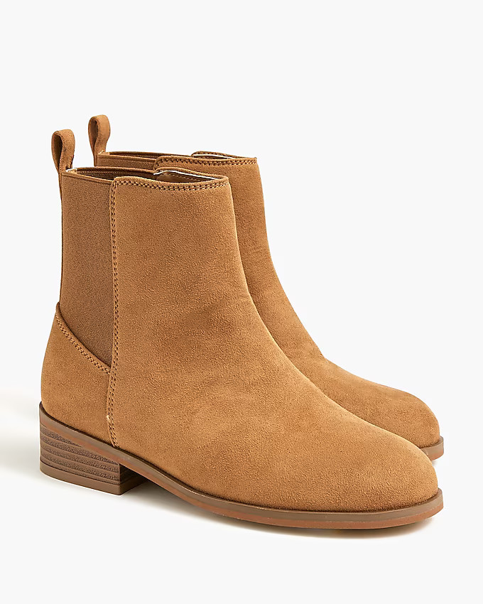 Girls' sueded Chelsea boots | J.Crew Factory