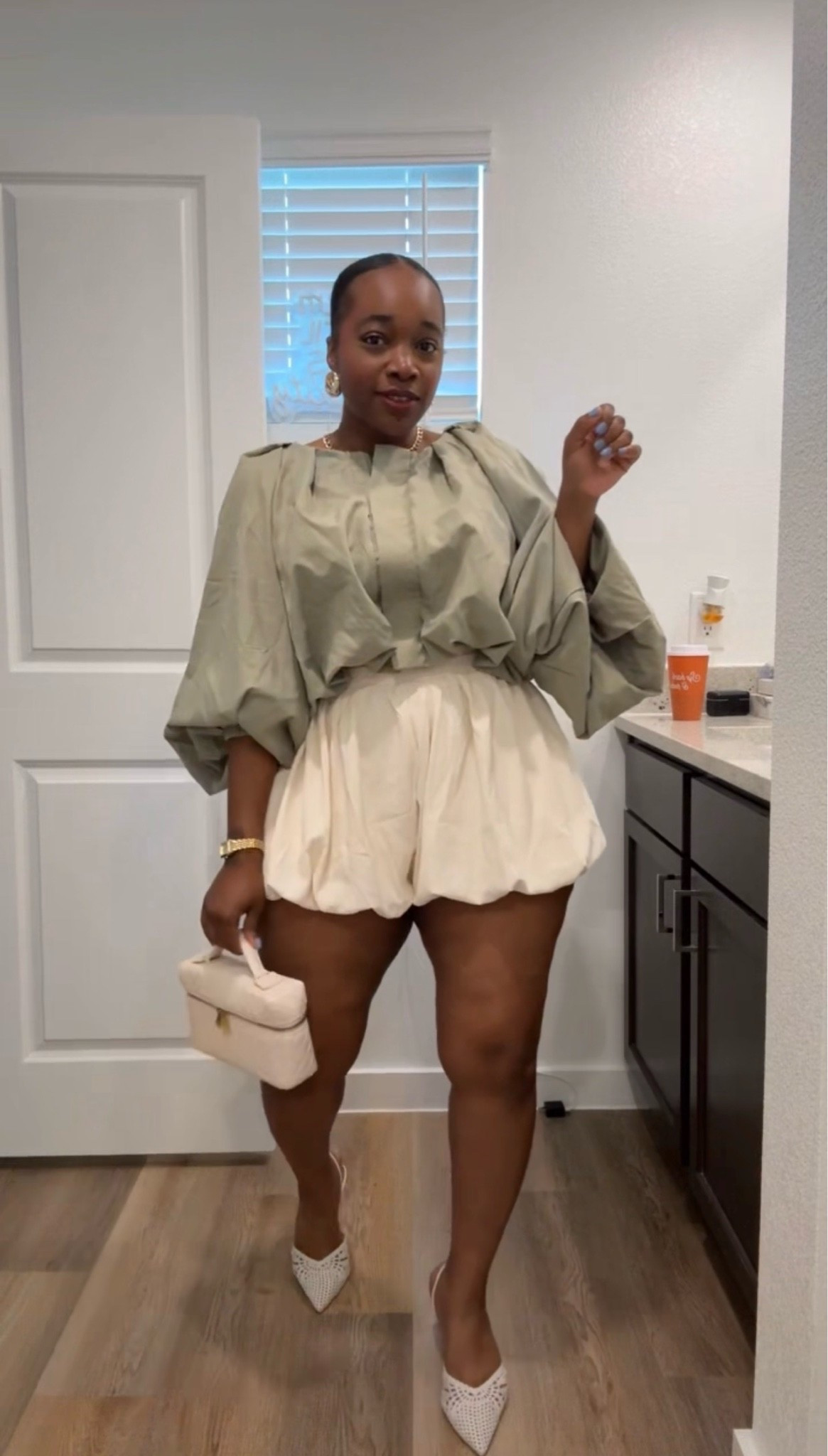 My favorite outfit of the week. 🤍

A bubble mini skirt, matching lightweight jacket, and neutral accessories create an effortless elevated look. Shop everything linked in my LTK!

#LTKU #LTKMidsize