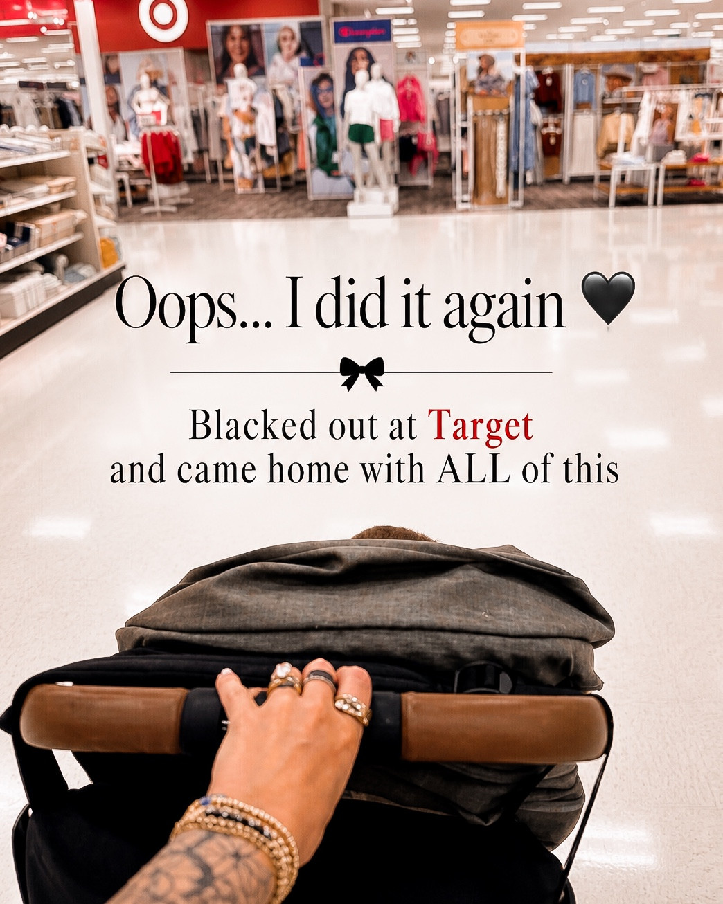 Oops… I did it again 🖤

Blacked out at Target and somehow came home with ALL of this… tell me I’m not the only one who goes in for one thing and leaves with a full cart 😅

Target just has a chokehold on me lately — the finds are too good, the vibes are too good, and my self control? nonexistent.

From cute everyday basics to things I definitely didn’t need but absolutely needed… I’m about to show you everything I grabbed because it’s too good not to share.

Comment TARGET and I’ll send you all the links 🖤 (affiliate link)

And be honest… what’s the ONE thing you went into Target for last time vs what you actually left with? 😂


@Target 

#LTKootd