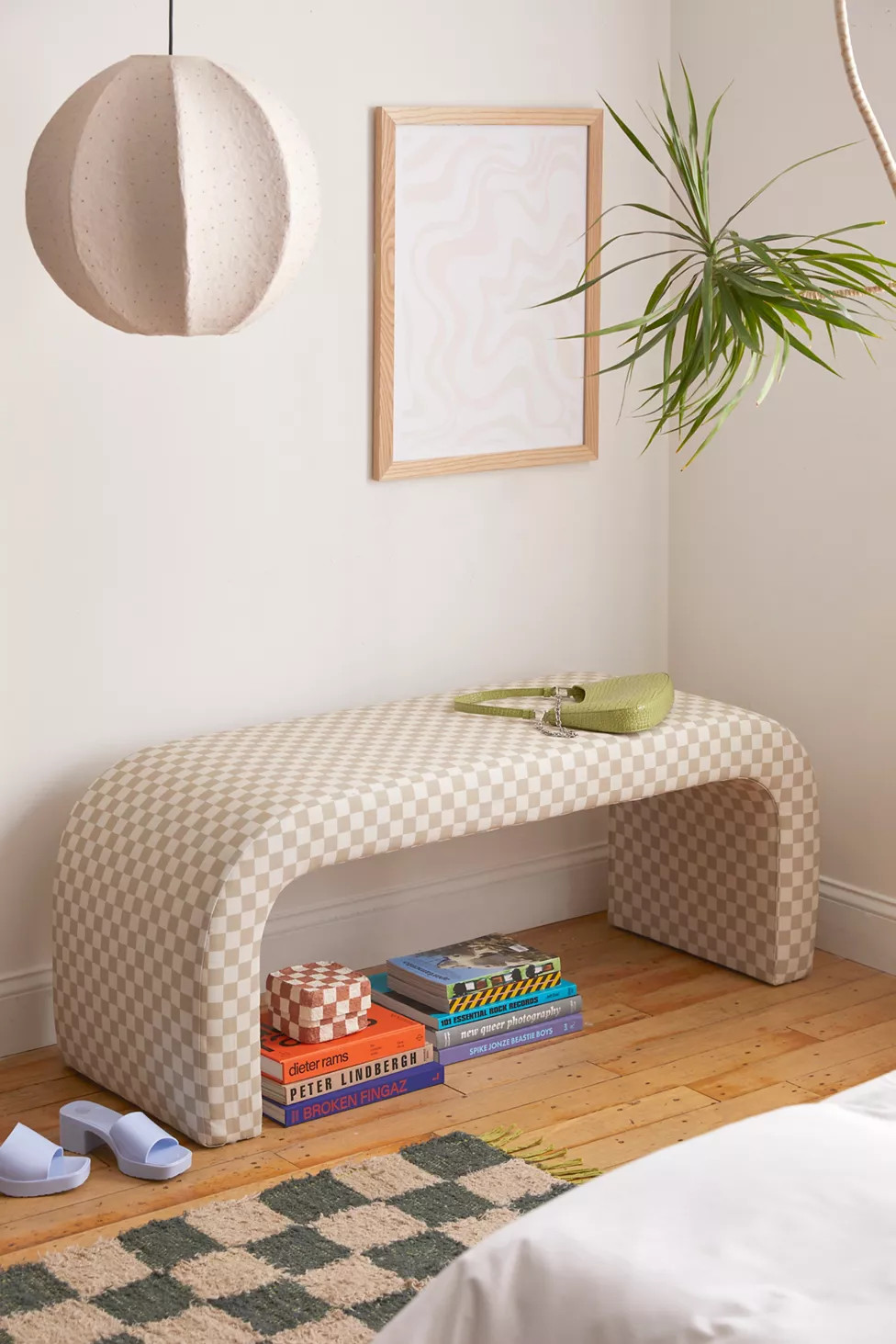 Sienna Checkered Bench | Urban Outfitters (US and RoW)