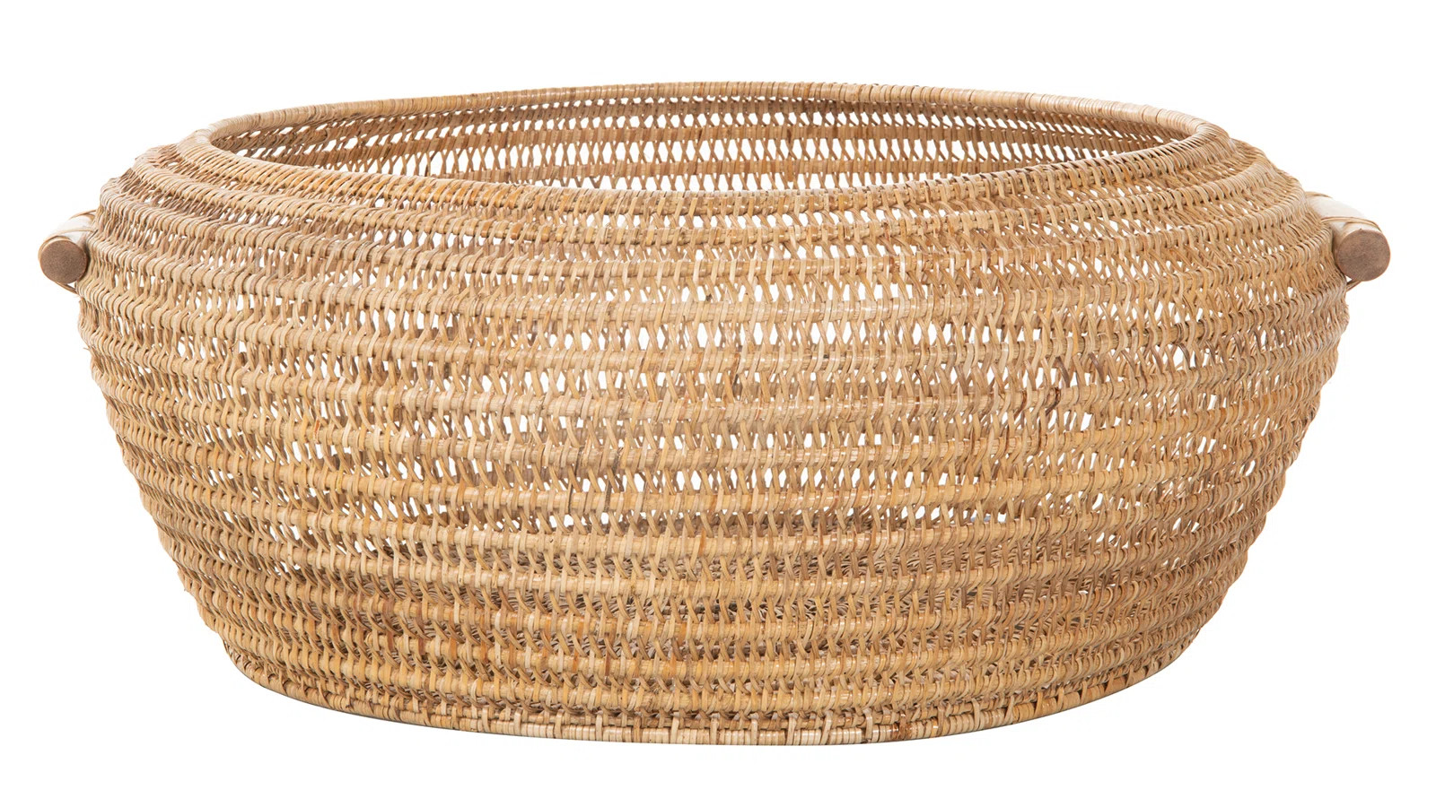 Open Weave Storage Rattan Basket | Wayfair North America