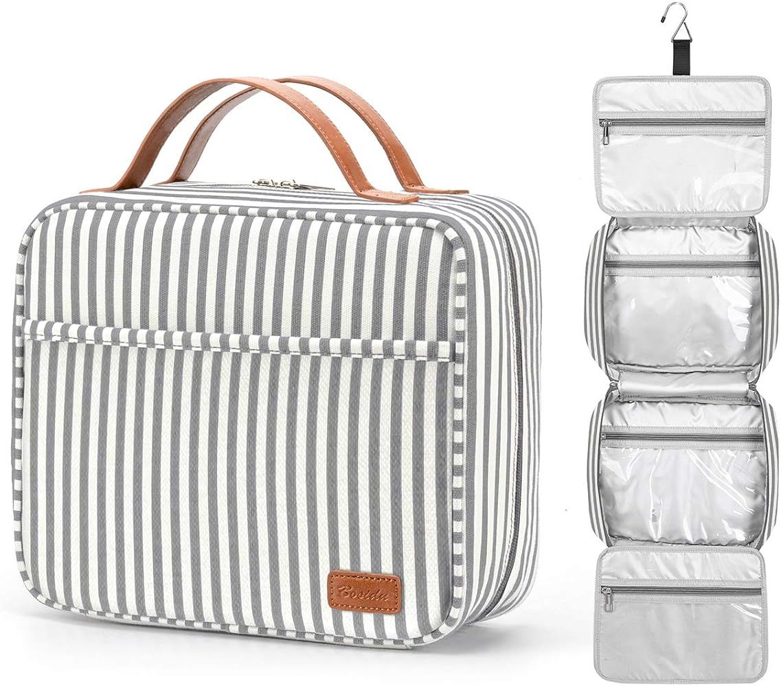 Hanging Travel Toiletry Bag, Large Capacity Wash Bag Waterproof Cosmetic Bag Makeup Organizer wit... | Amazon (UK)