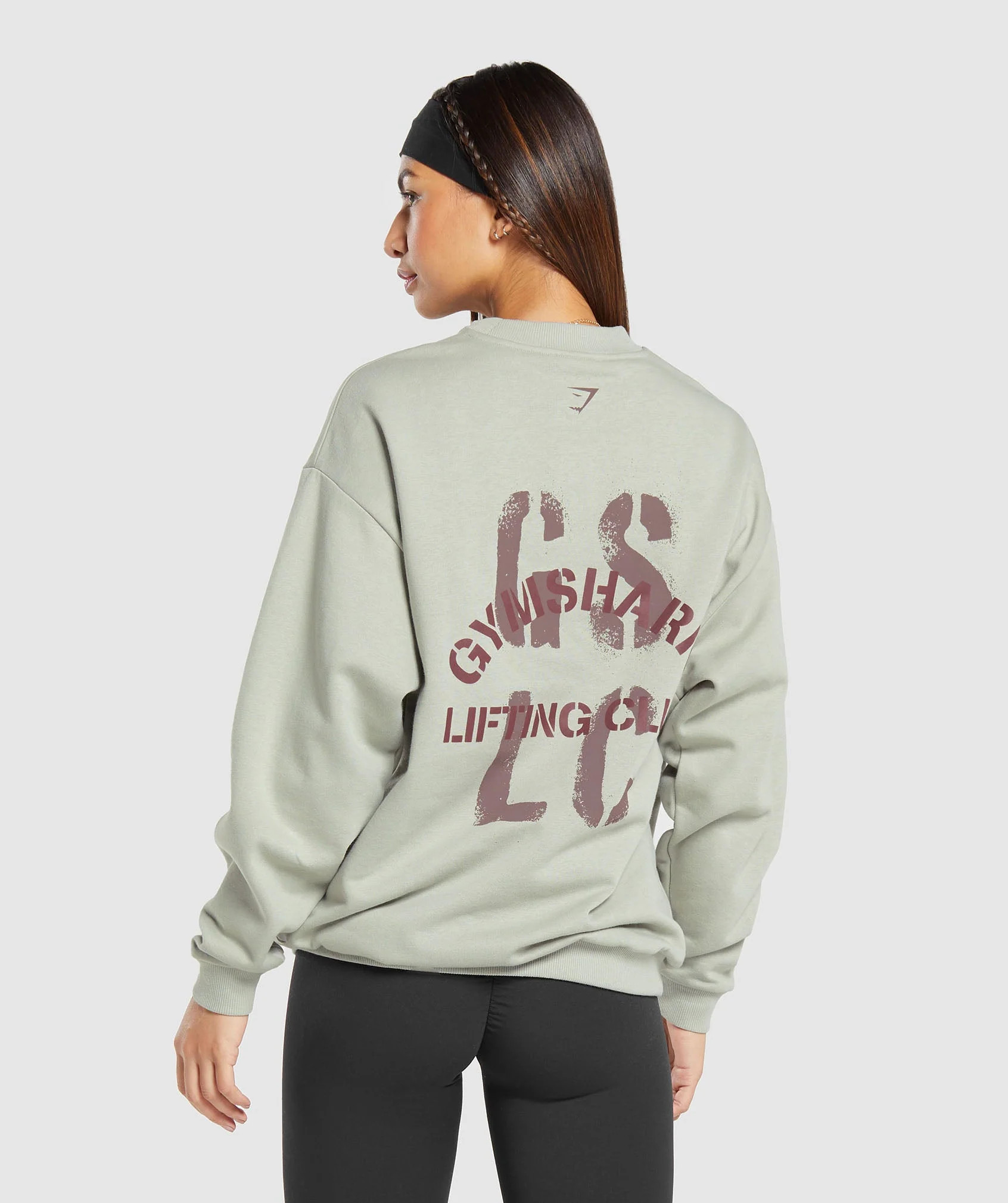 Gymshark Built Oversized Sweatshirt - Stone Grey | Gymshark US