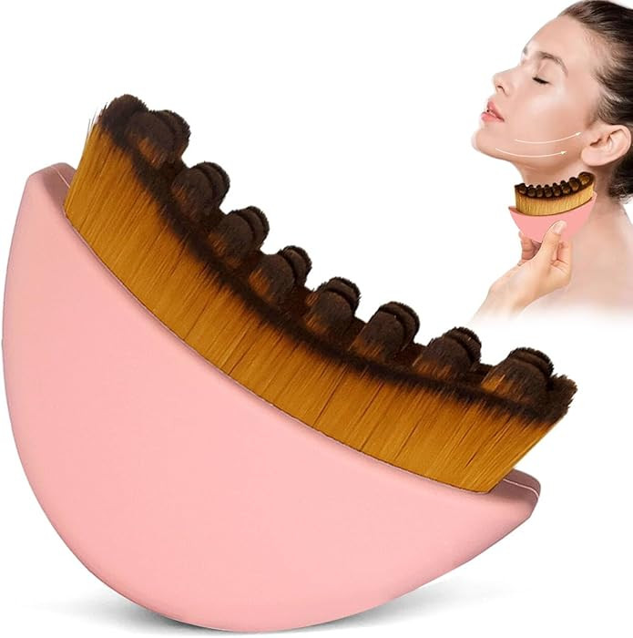 Silicone Fully Covered Upgrade Lymphatic Contour Face Brush, Lymphatic Drainage Massager for Face... | Amazon (US)