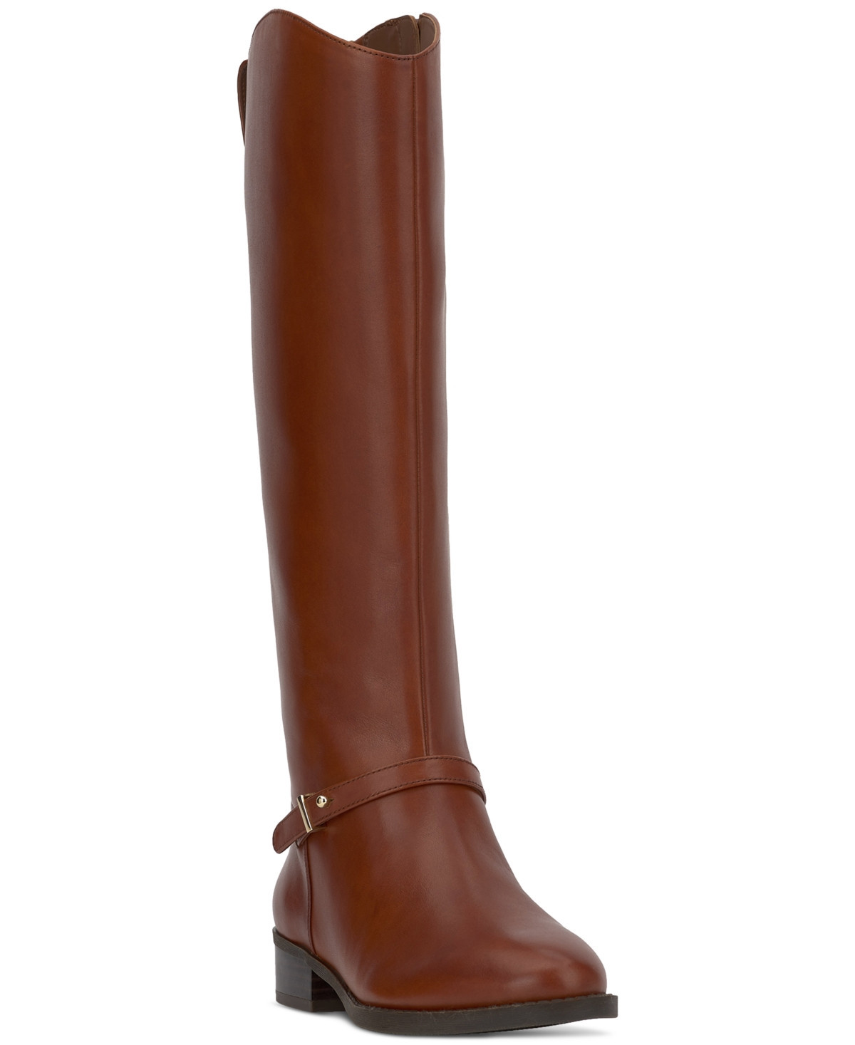 On 34th Women's Firesse Wide-Calf Riding Boots, Created for Macy's - Cognac Leather Wide Calf | Macy's