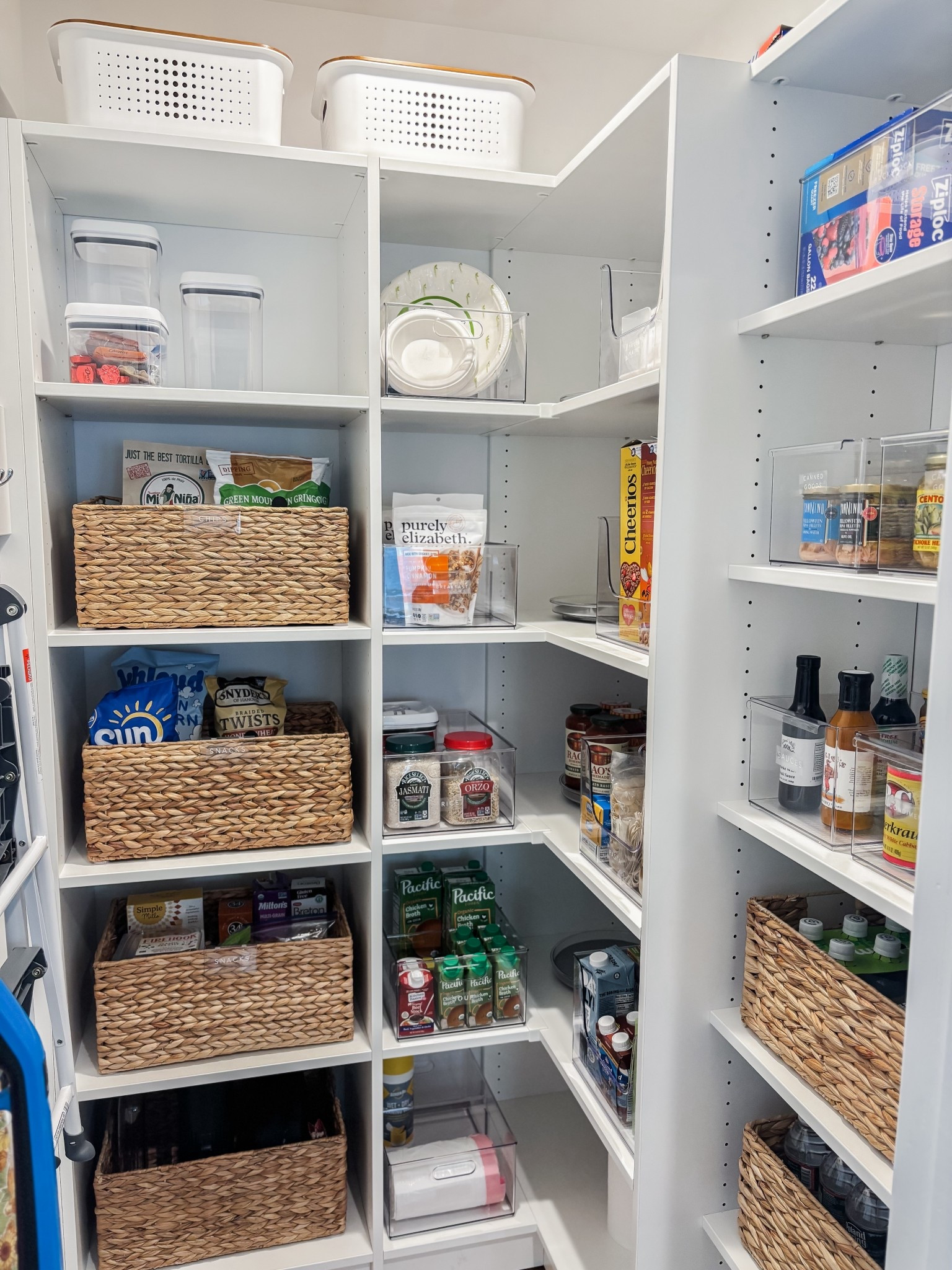 Mixing materials in a pantry is our favorite! Beautiful and functional 

#LTKFindsUnder50 #LTKFamily #LTKHome