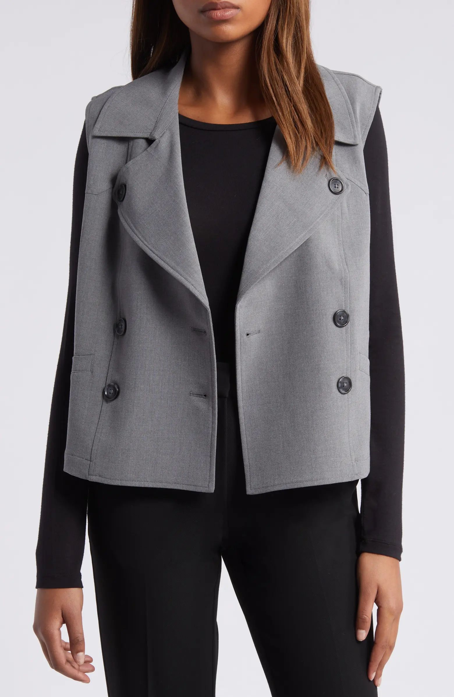 Double Breasted Trench Vest | Nordstrom