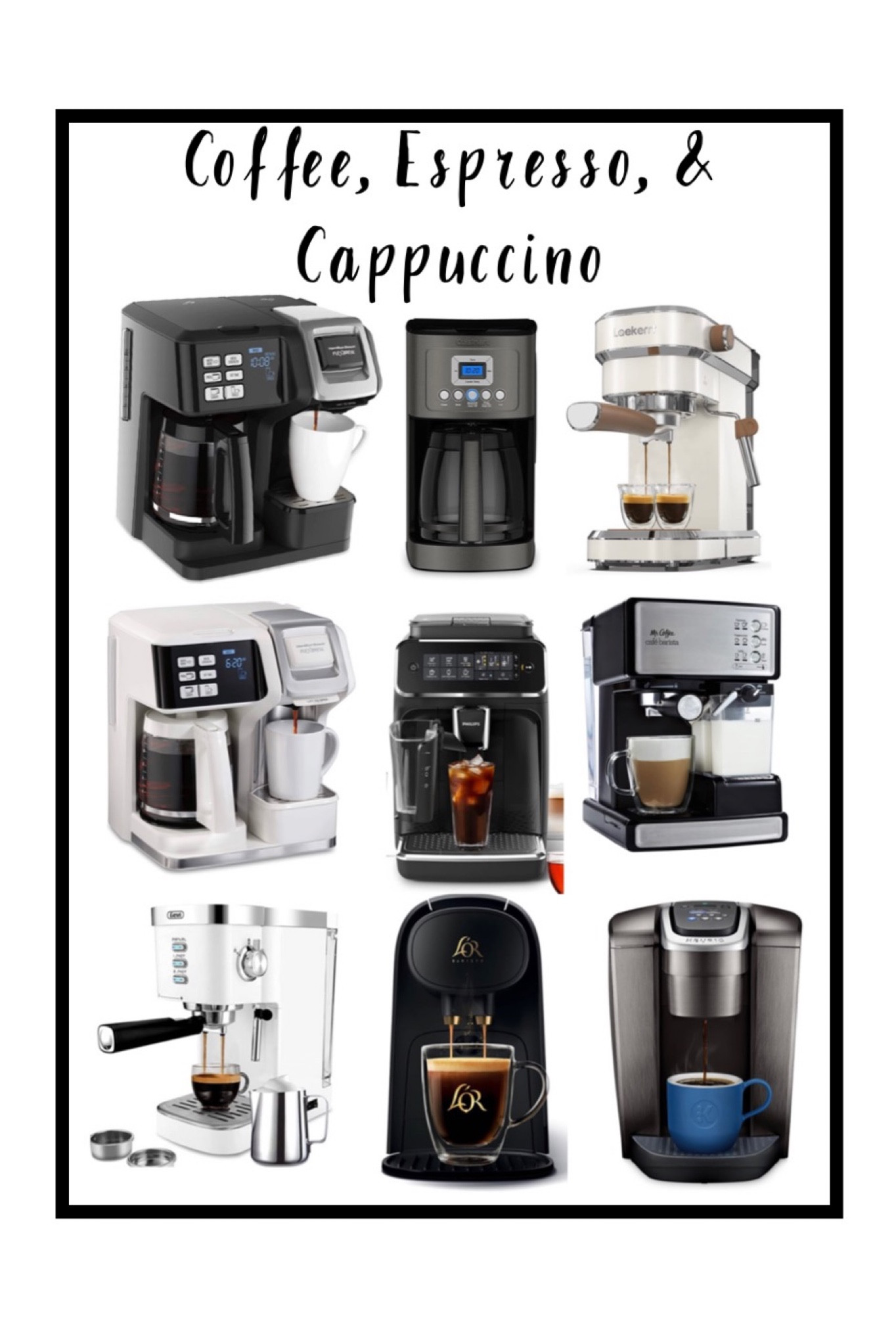 The LOR Barista System Coffee and Espresso Machine Combo by