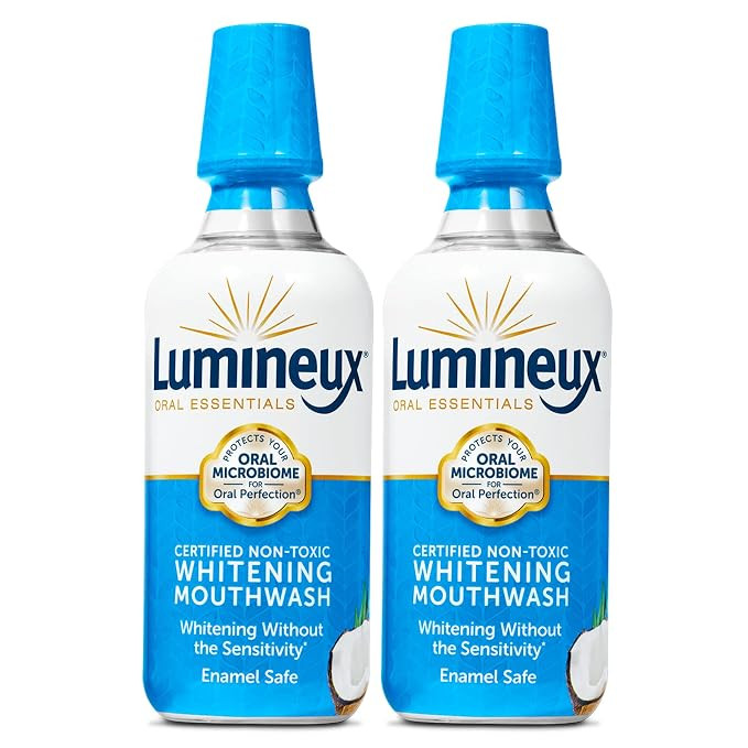 Lumineux Oral Essentials Teeth Whitening Mouthwash - Certified Non Toxic | Whiter Teeth in 7 Days... | Amazon (US)