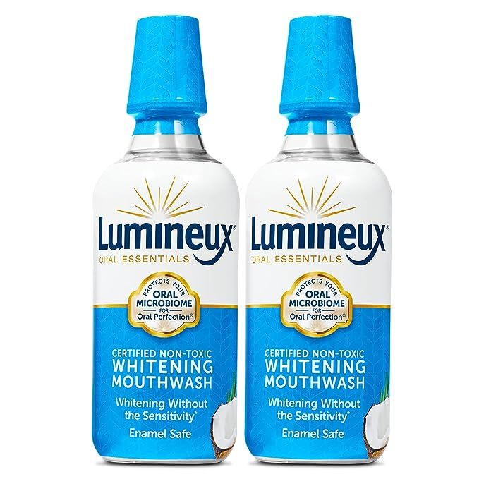 Lumineux Teeth Whitening Mouthwash, 16 Oz, 2 Pack - Enamel Safe - Whitening Without Harm - Certif... | Amazon (US)