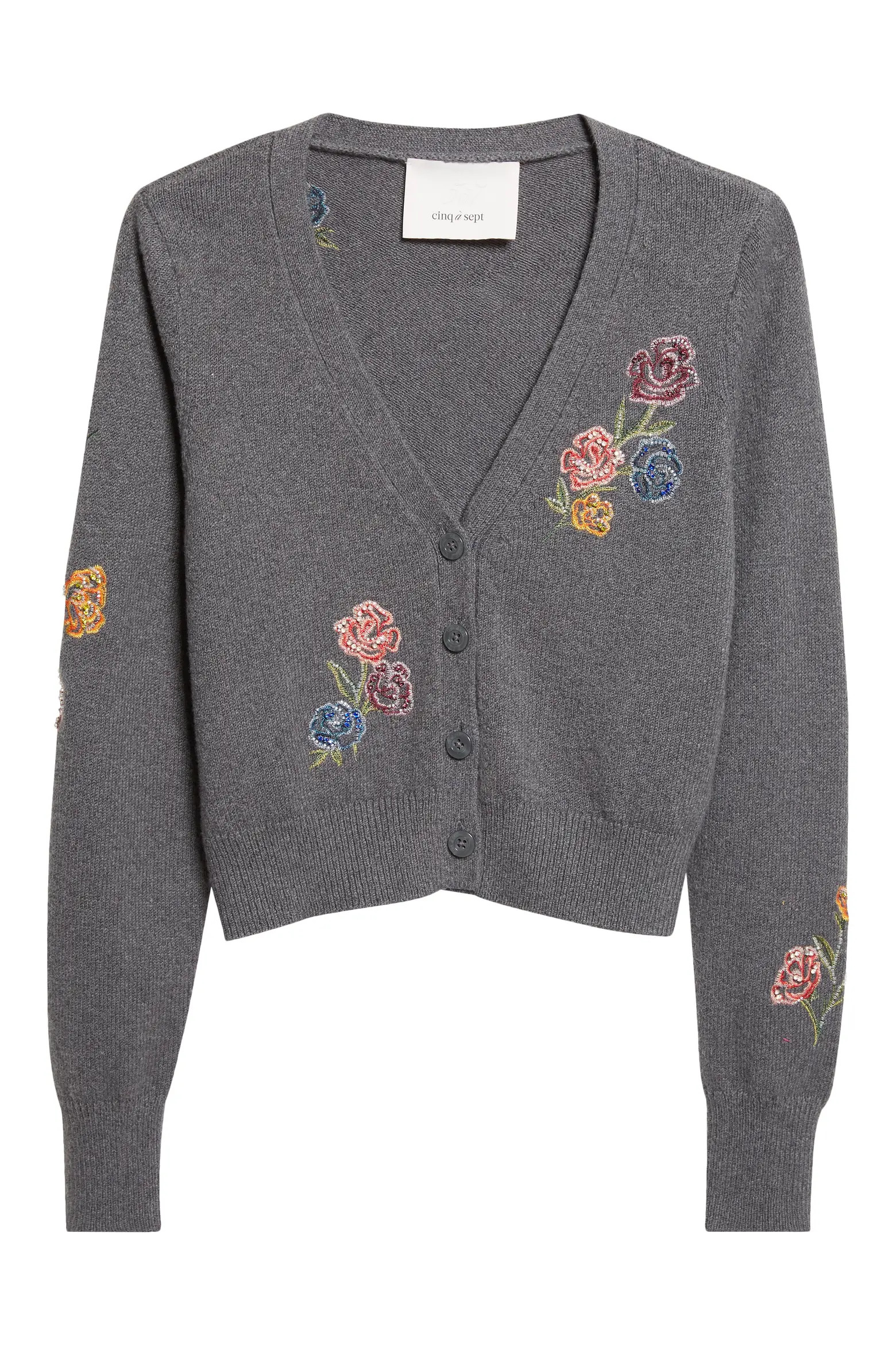 Nikko Floral Ribbons Cotton Blend Cardigan (Women) | Nordstrom | Nordstrom